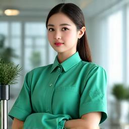 청소 전문가가 청소 장비를 다루는 모습