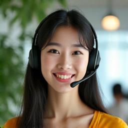 고객 서비스 팀원이 친절하게 상담하는 모습