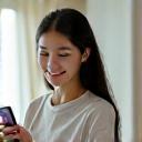 서초구 이수진님이 태블릿으로 AR 스캔을 하는 모습