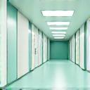 깨끗한 병원 복도 이미지