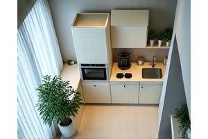 깔끔하게 정리된 원룸 주방