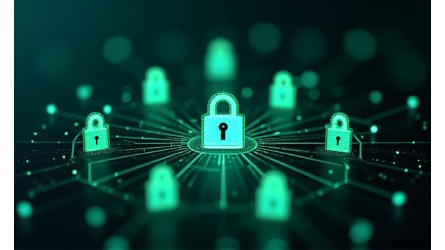 개인정보 보안을 상징하는 여러 개의 잠금장치