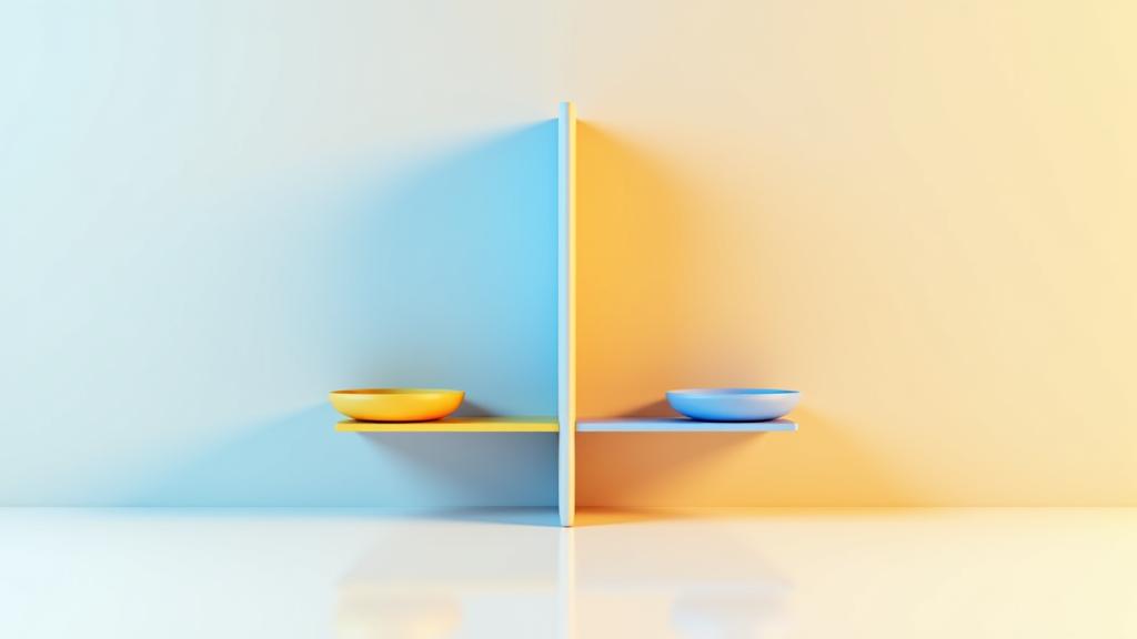 균형을 이루는 고객의 권리와 의무 상징