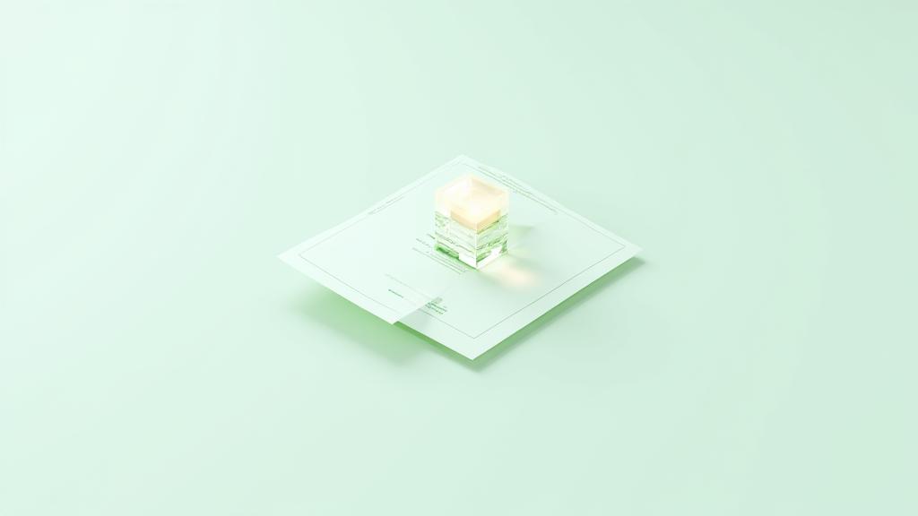 약관 문서와 투명한 계약의 상징